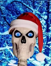 Giant 12’ Skeleton Santa Hat -Highest Quality Fleece -XXL Deluxe -UV/H20 Resist.