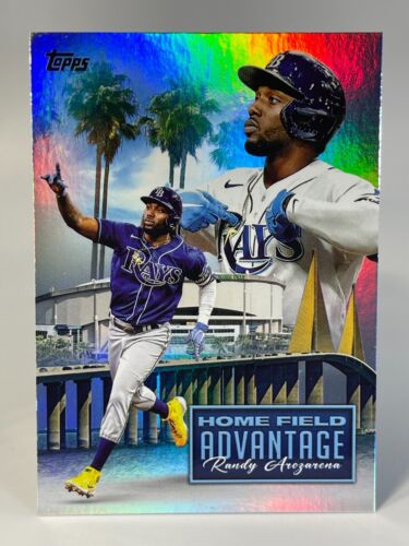 2024 Topps Series 1 RANDY AROZARENA Rays Home Field Advantage Insert - Picture 1 of 2