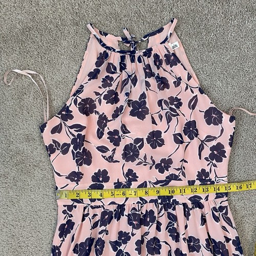 Eliza J Floral Chiffon High Low Dress Blush Pink 8 - Picture 6 of 7