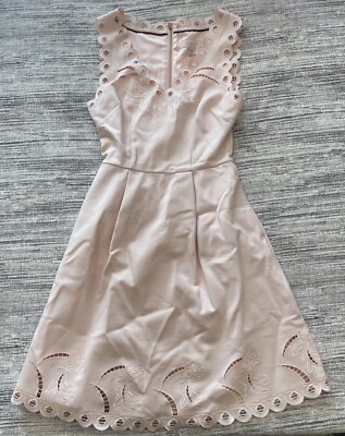 Ted baker London Aubrey pink knit skater dress women's size