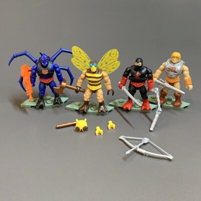NEW 4 MEGA Construx ETERNIA BATTLEGROUND MOTU Ninjor BUZZ-OFF WEBSTOR FIGURES