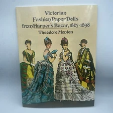 Vintage 1977 Victorian Fashion Paper Dolls from Harpers Bazar￼ Color UNCUT