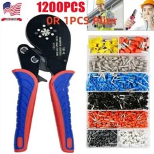 1200PCS Cord Wire Crimp Cable Pin End Bootlace Ferrule Terminals Kit Connectors