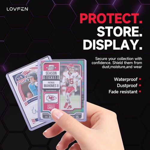100CT 3x4 Toploaders & Free Sleeves For Standard 35pt Trading Cards Holders - Picture 8 of 11
