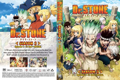 Dr. Stone (Season 3: VOL.1-11 End + Special) ~ All Region ~ English Dubbed ~ DVD