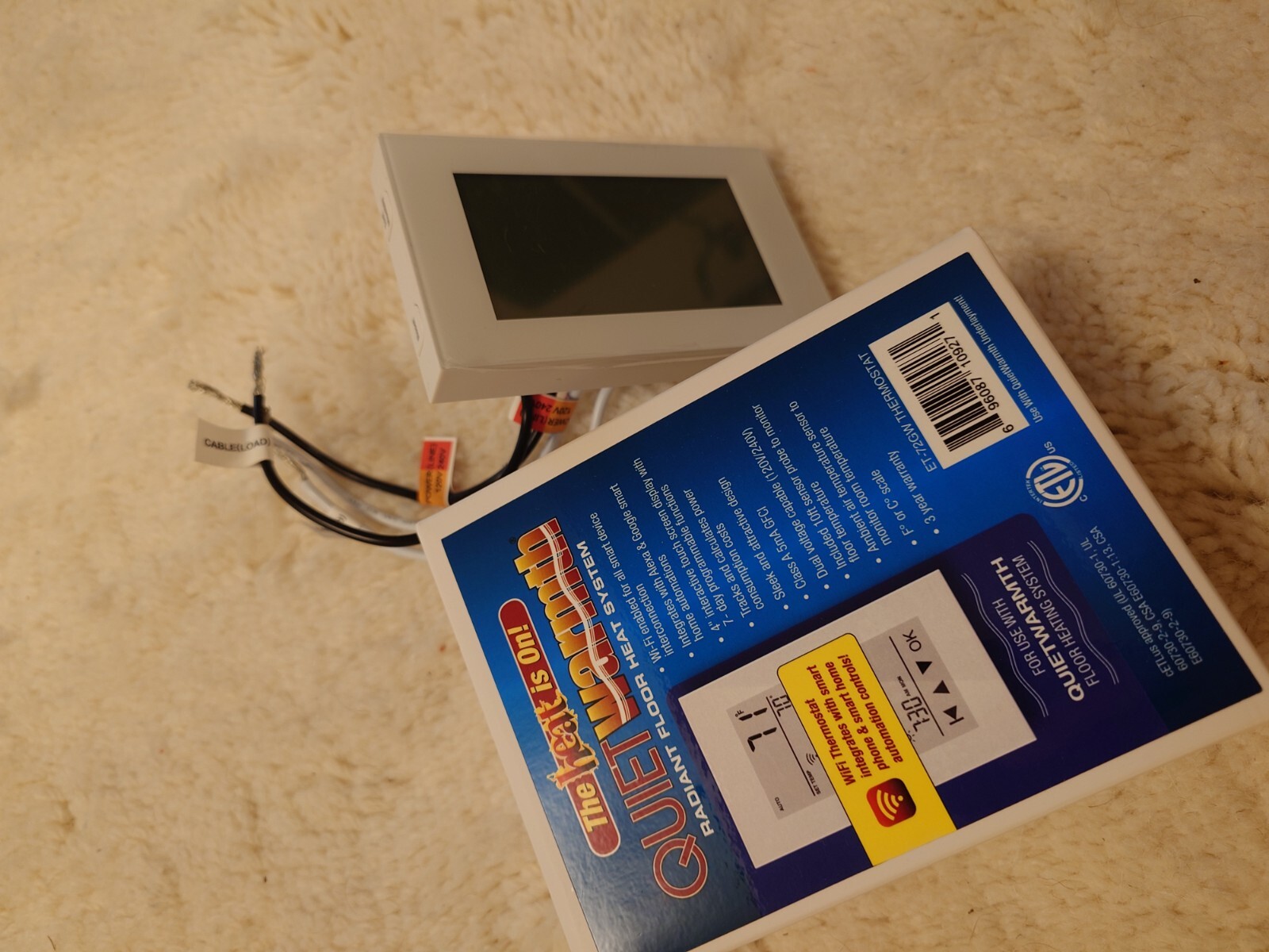 QuietWarmth WiFi warm floor control thermostat 