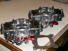 Pair Of Holley Qft 850 Double Pumper Roots Type Blower Lightweight Aluminum