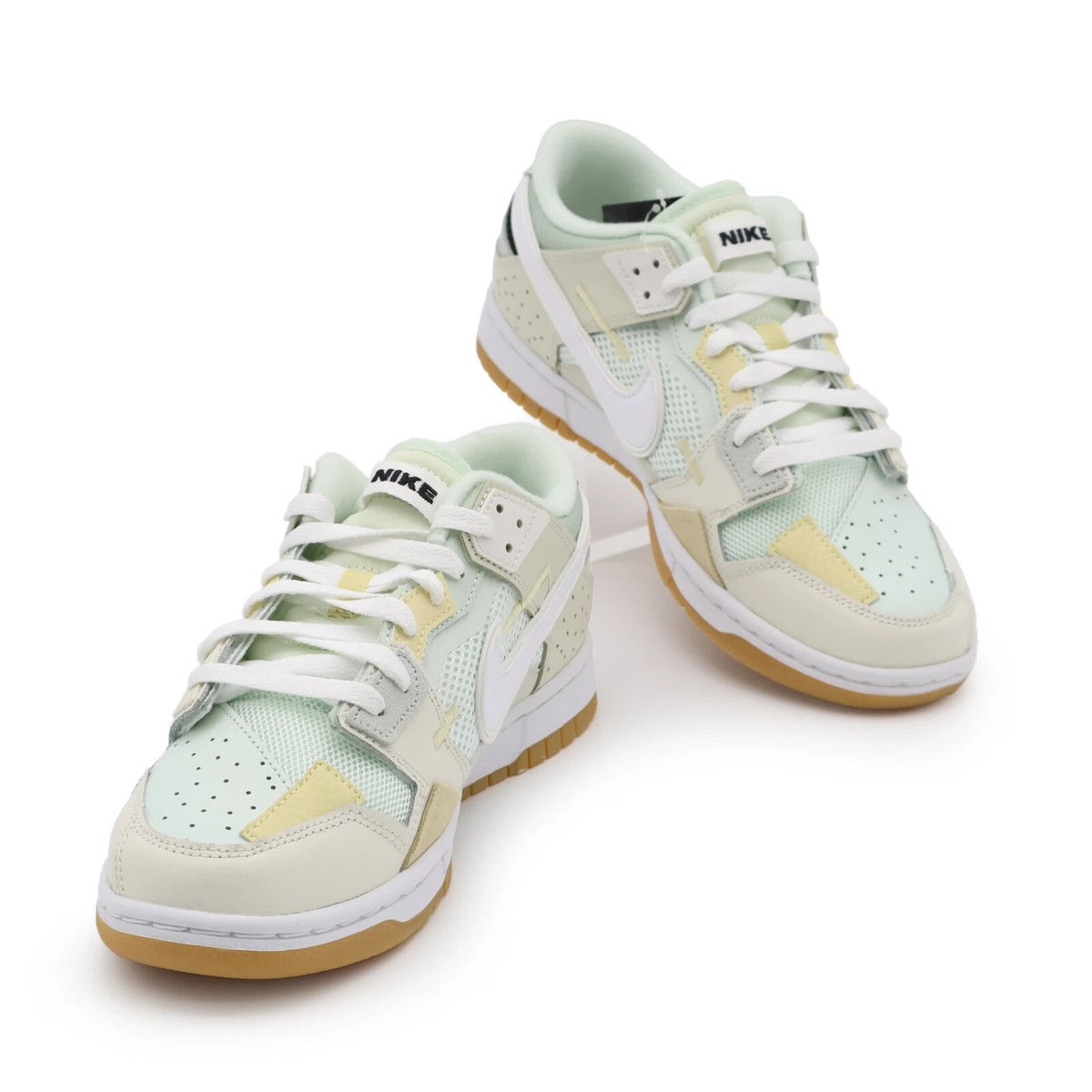 DB0500-100 Nike Dunk Low Scrap Sea Glass Sail White Beige Gum