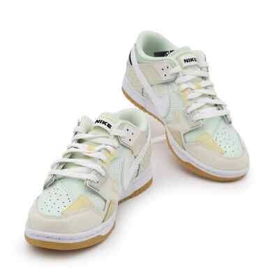 DB0500-100 Nike Dunk Low Scrap Sea Glass Sail White Beige Gum
