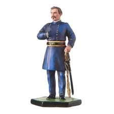Tin Toy Soldier US Civil war Northerners General George B. McClellan 54mm 5.57