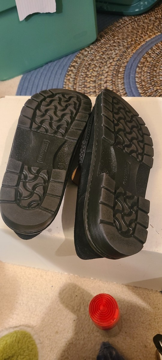 Birkenstock Footprints Loafers Men 12 EU 45 Narrow Black Suede Lug Sole Portugal Naples Wrapped Suede Leather in Color Black | BIRKENSTOCK  main image 2