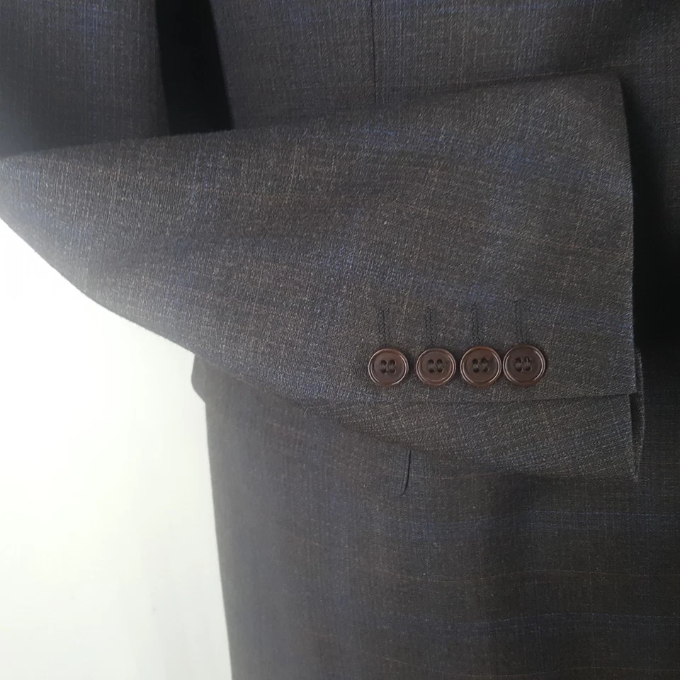 Abrigo Deportivo ZANELLA Hecho en Italia 2 Btn Sin Ventilaciones Lana y Cachemira Ajuste 42-44 Reg Foto 3 de 4