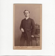 CDV Foto Studentika Burschenschaft mit Widmung - Greifswald 1880er