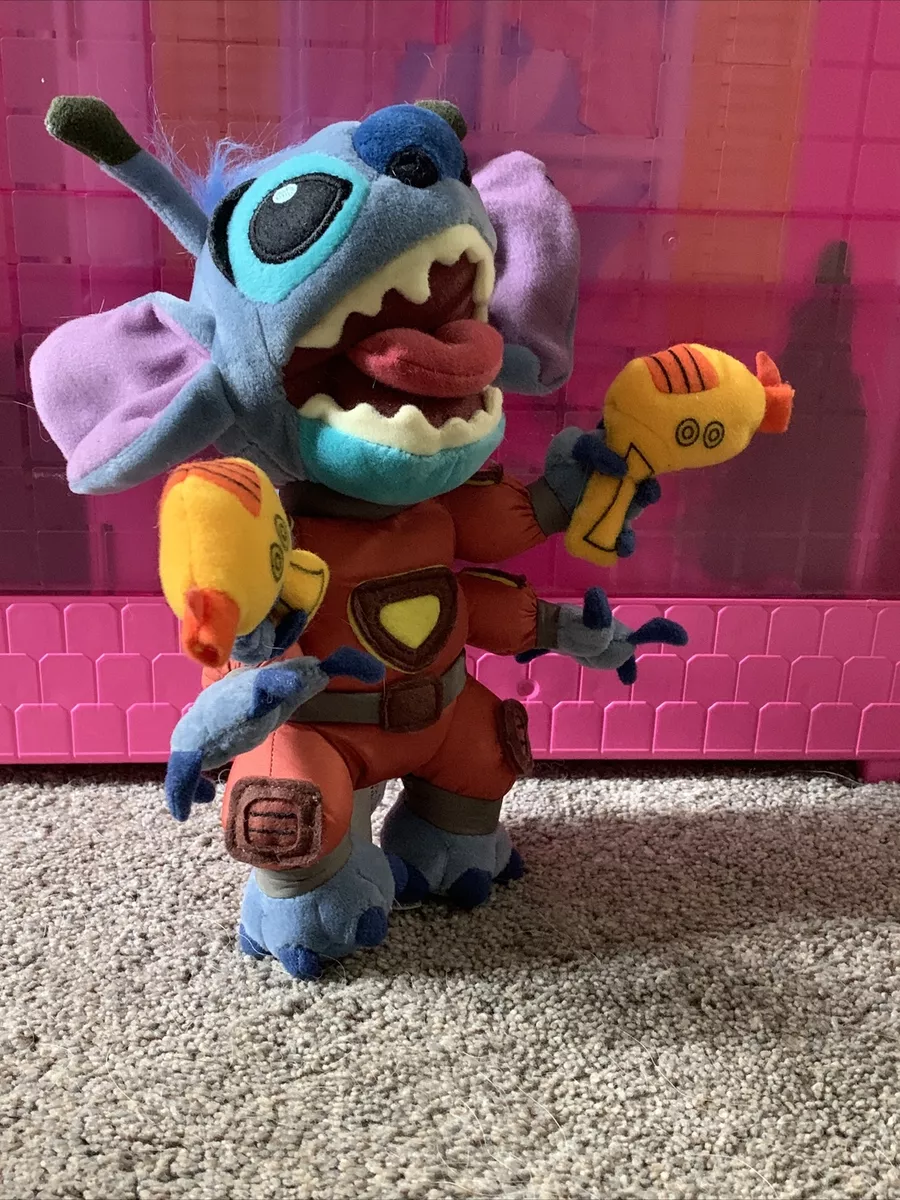 Stitch Alien Space Suit Plush Laser Gun 4 Arm 9” Lilo Disney Store