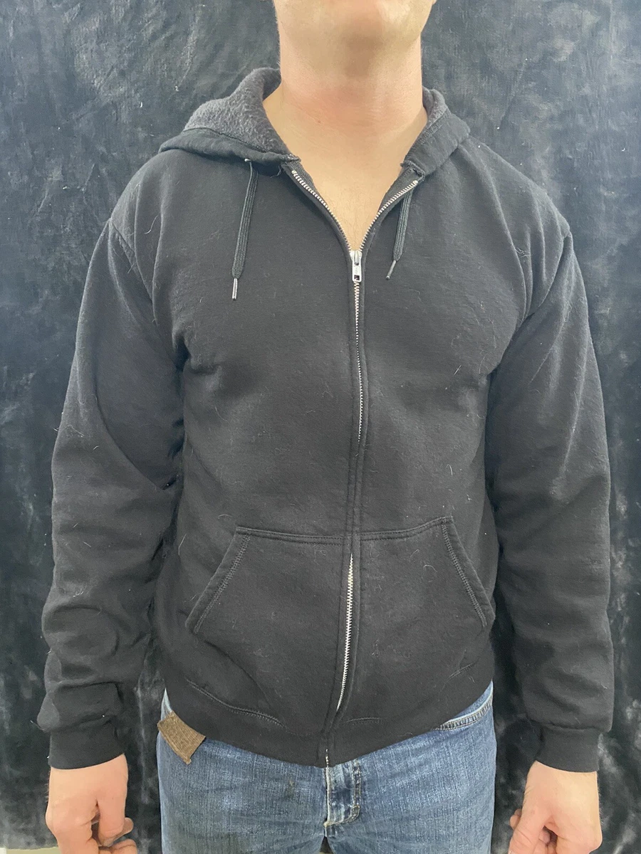 Black zip up hoodie hanes store