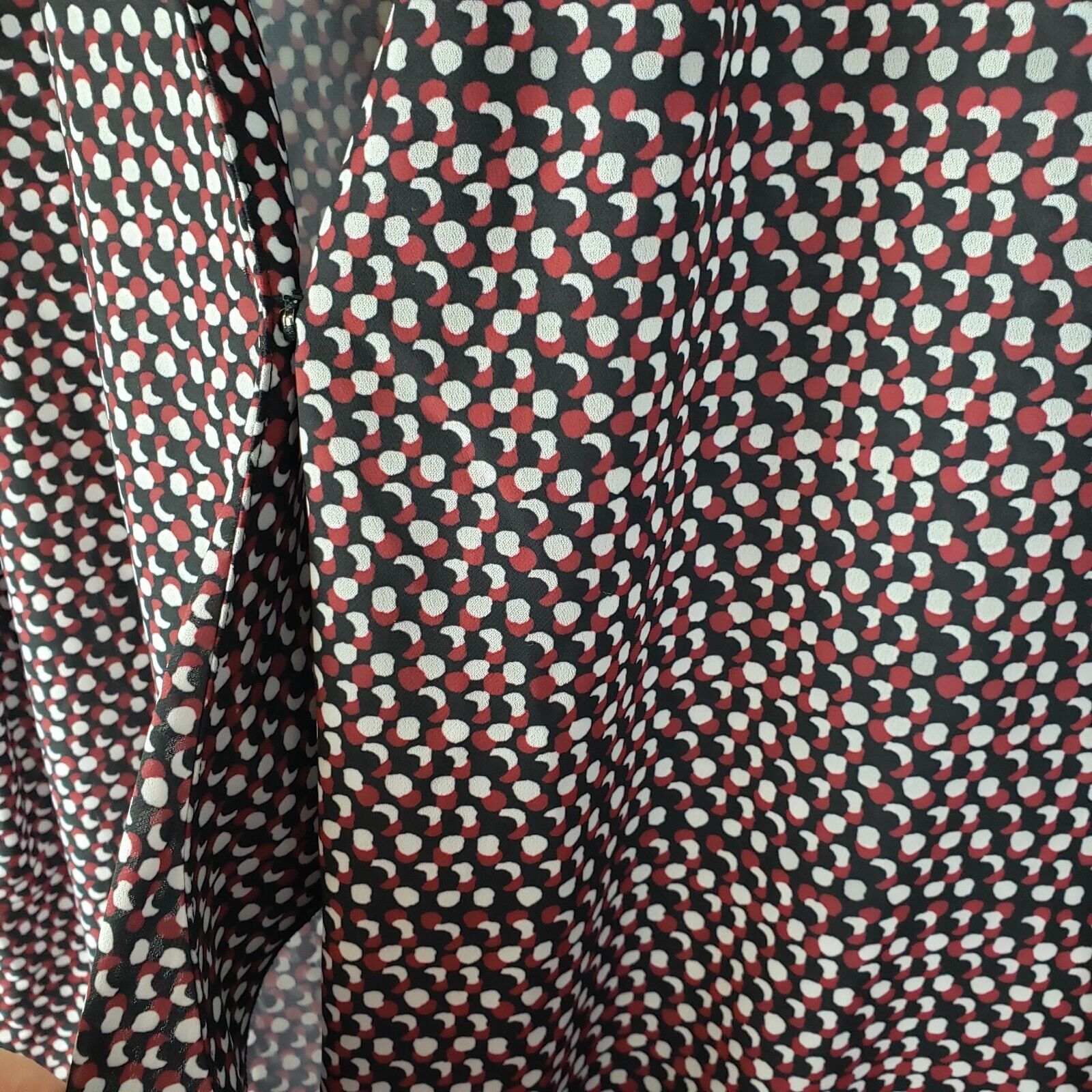 Eloquii womens 18 black white red dot faux wrap c… - image 5