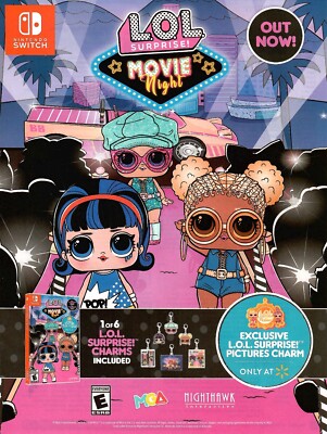 2021 LOL SURPRISE MOVIE NIGHT FOR NINTENDO SWITCH ADVERTISEMENT PRINT ...