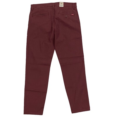 Levi's XX Chino Standard Taper Men's Pants Port Red Stretch Fit | eBay
