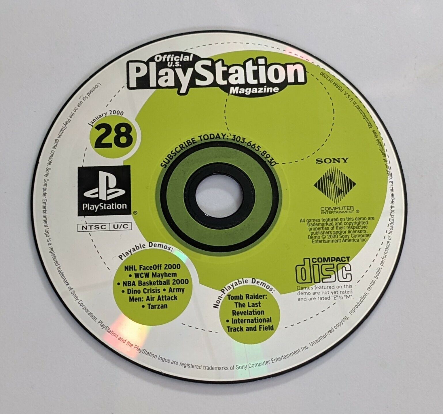 Official PlayStation Disc #28 January 2000 PS1 1 PSRM-013290 | eBay