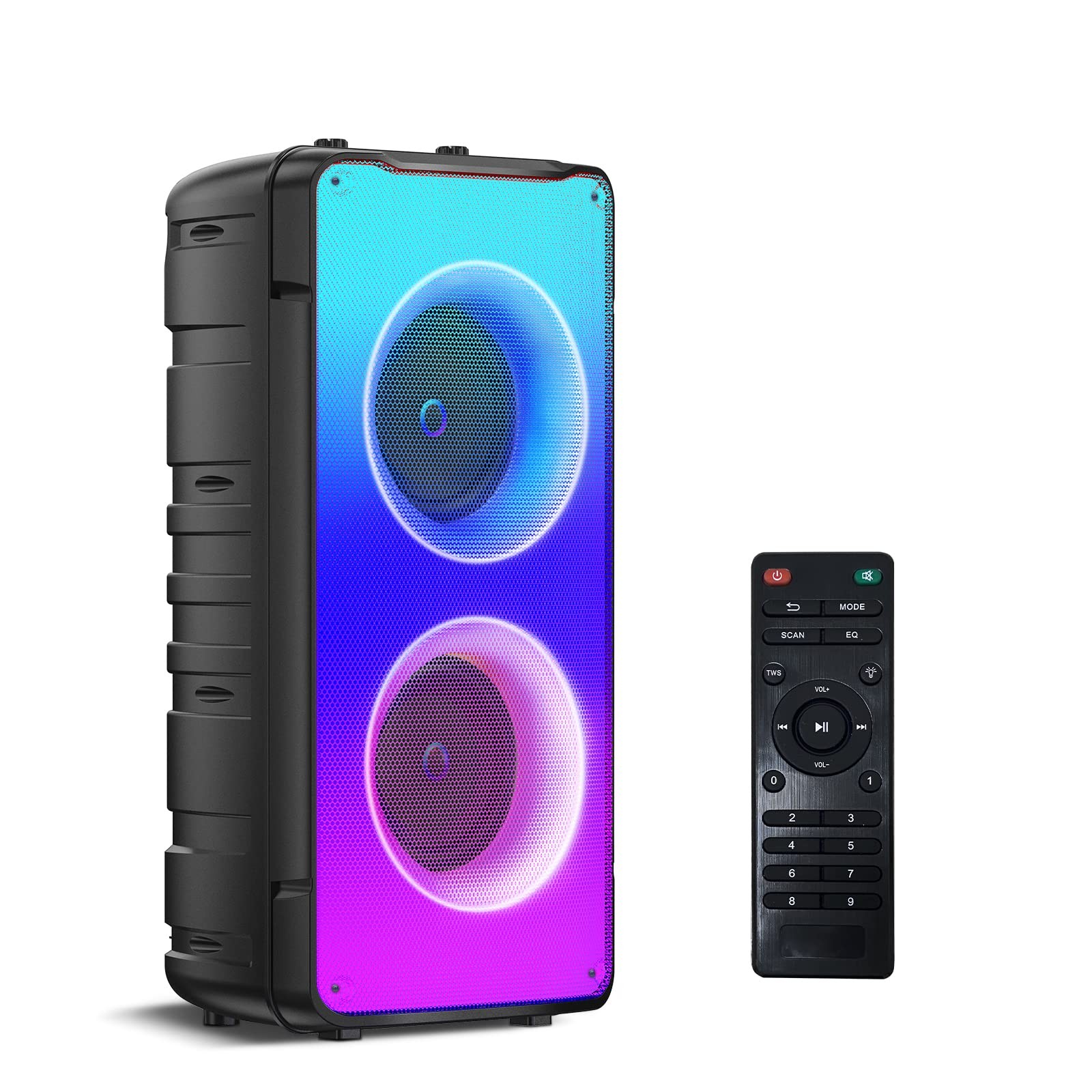 Cassa Bluetooth 60W Potente - Altoparlante Stereo Wireless per Feste