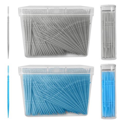 2280Pcs Double Head Plastic Toothpick Dental Floss Interdenta Brush Teeth Sti...