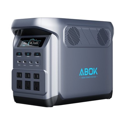 1024Wh ABOK Ark1800 Power Station 1800W LiFePO4 PD140W UPS App 1000W PV Input