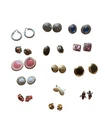 Lot of VINTAGE 14 PAIRS OF CLIP-ON COSTUME JEWELRY EARRINGS