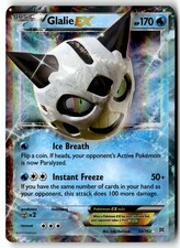 Pokemon Card Glalie EX LP XY - BREAKthrough Ultra Rare 34/162