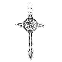 Pentagramm - Kreuz Schmuck AnhäNger 925 Silber