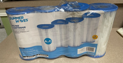 Summer Waves By Polygroup Pool Filter Cartridge A or C Type - 3 Pack