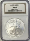 2007 Silver Eagle NGC MS69