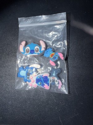 5 Piece Stitch Lilo & Stitch PVC Shoe Charm Set, Multicolor Cartoon Unisex Kids