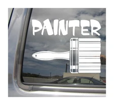 Painter Brush - Journeyman Car Truck Laptop Window Vinyl Decal Sticker 10740