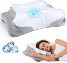 Cervical Neck Pillow - Cooling Ergonomic Neck Support Pillow for Sleeping, Ortho