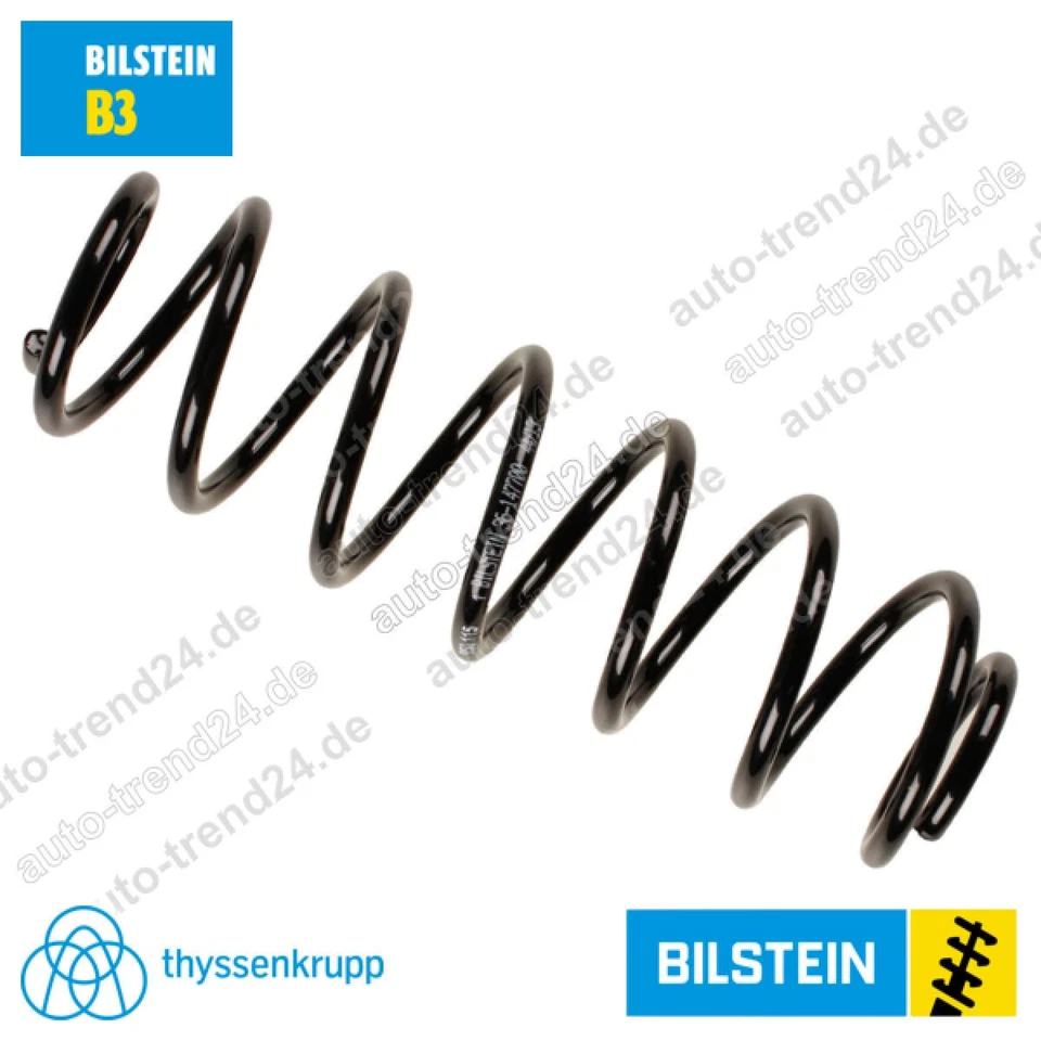 Bilstein B3 Schraubenfeder hinten u.a.: Audi A2 8Z0, Bj. 2000-2005