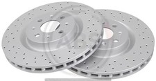 2x Bremsscheibe gelocht/innenbel. 18293 A.B.S. für ABARTH GRANDE PUNTO PUNTO EVO