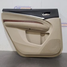 17 2017 ACURA MDX ADVANCE REAR DOOR TRIM PANEL TAN/ BLACK SHADED LEFT DRIVER