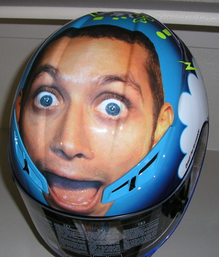 AGV Rossi GP-Tech VALENTINO'S FACE Ltd Ed motorcycle helmet