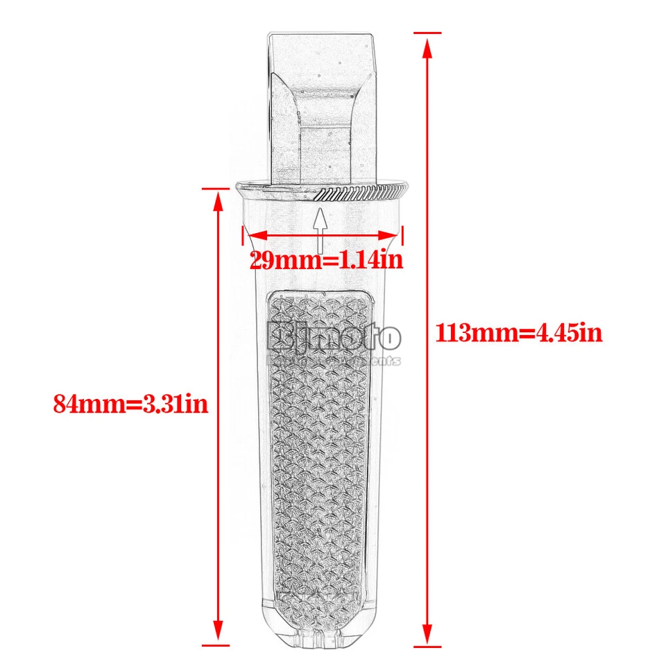 Rear Foot Peg Footrests For HONDA CBR1000RR FIREBLADE/SP 2014-2016 Orange Foto 3 de 4