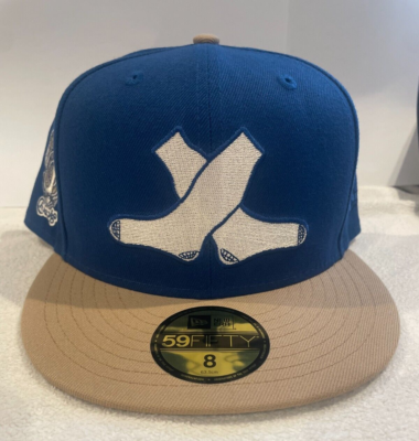 Chicago White Sox Blue Hat Cross Socks Retro Logo World Champs New