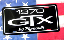 1970 Plymouth Gtx License Plate Car Tag 426 Hemi Super Commando 440 Mopar Muscle