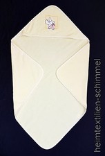 Ponczo dziecięce z kapturem ręcznik kąpielowy ponczo dziecięce ręcznik dziecięcy królik żółty 75x75cm