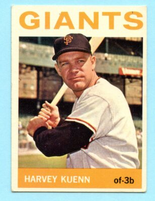 1964 Topps Baseball # 242 Harvey Kuenn -- Giants (VG-EX)       Box #739
