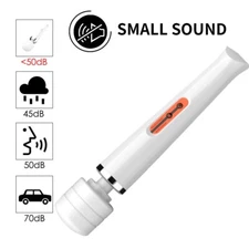 USB Rechargeable 10 Modes Wand Vibrating Massager Body Speed Pleasure Stick