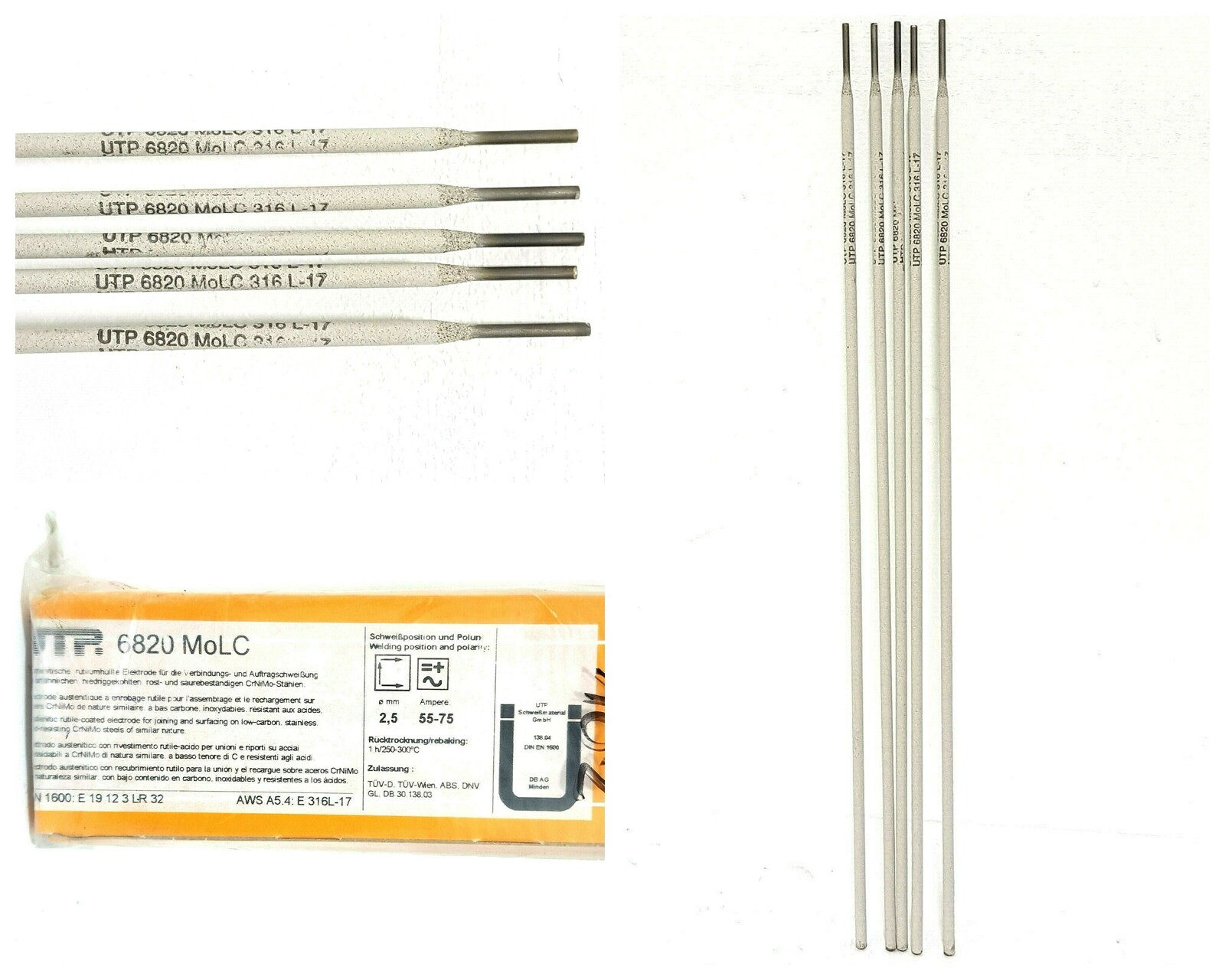 UTP 6820 MoLC 2.5 Cast iron Welding rods. ARC. Welding. Cast to Steel