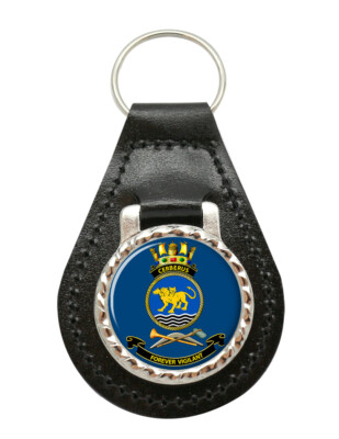Schlüsselanhänger HMAS Cerberus Royal Australian Navy Leder