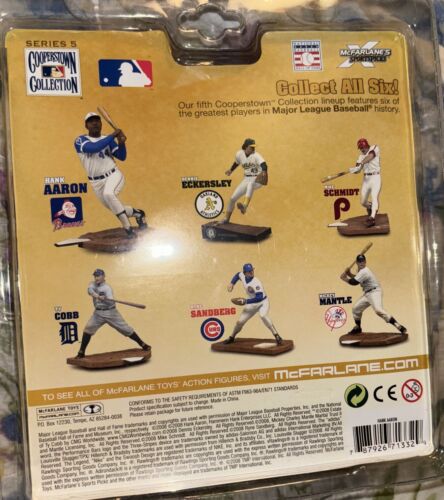 MLB Cooperstown Collection Hank Aaron Atlanta Braves Figure McFarlane New 2008 - Picture 2 of 2