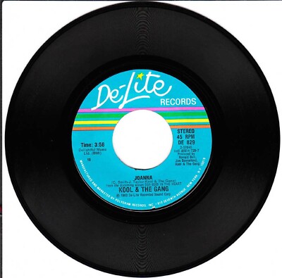 Kool & The Gang, Joanna/Play For Us, 45 EX 1983 De-Lite Records