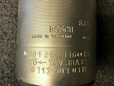 Porsche 356 912 Generator 0101206116 38 AMP 12V 90MM Restored  