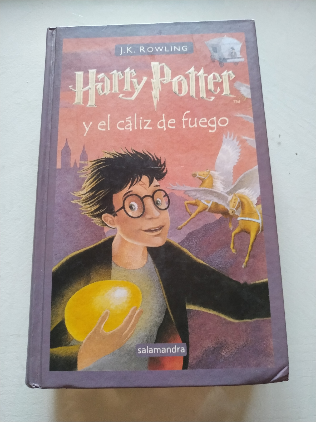 HARRY POTTER and the Goblet of Fire J K Rowling 2001 Salamandra - BOOK Spanish